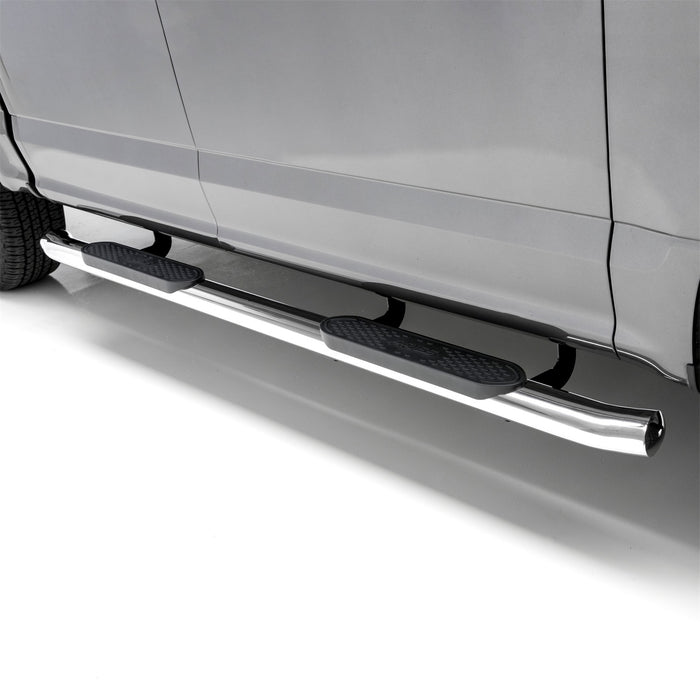 ARIES S223016-2 4in. Polished Stainless Oval Side Bars; Select Ford F-150 - Truck Part Superstore