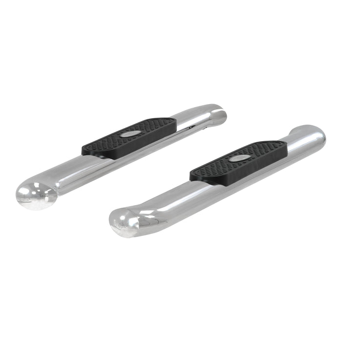 ARIES S224017-2 4in. Polished Stainless Oval Side Bars; Select Silverado; Sierra 1500; 2500; 350 - Truck Part Superstore