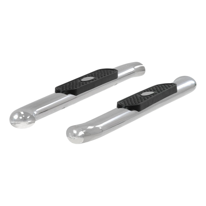 ARIES S224048-2 4in. Polished Stainless Oval Side Bars; Select Silverado; Sierra 1500; 2500; 350 - Truck Part Superstore