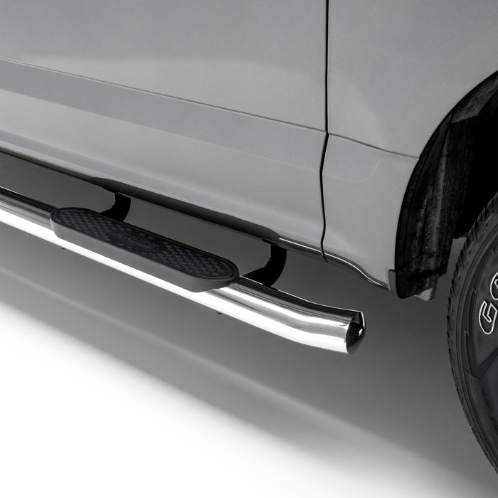 ARIES S225008-2 4in. Polished Stainless Oval Side Bars; Select Dodge Ram 1500; 2500; 3500 - Truck Part Superstore