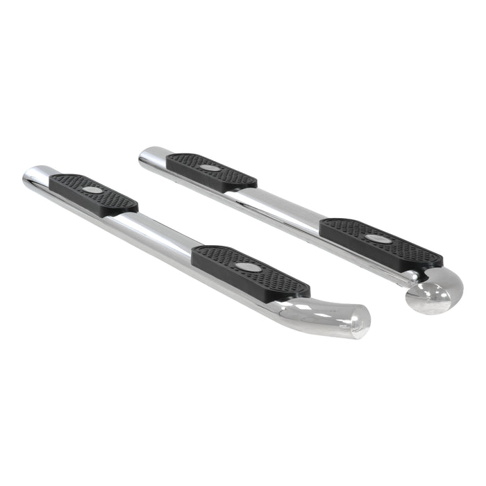 ARIES S229006-2 4in. Polished Stainless Oval Side Bars; Select Nissan Titan; XD - Truck Part Superstore