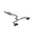 MBRP Exhaust S46033CF 3in. Cat-Back; Valve Delete; Quad Split Rear Exit; T304; CF Tips - Truck Part Superstore