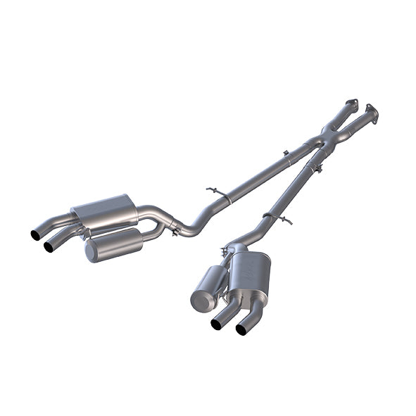 MBRP Exhaust S4704304 2.5in. Cat-Back; Dual Split Rear Exit; T304 Stainless Steel. - Truck Part Superstore