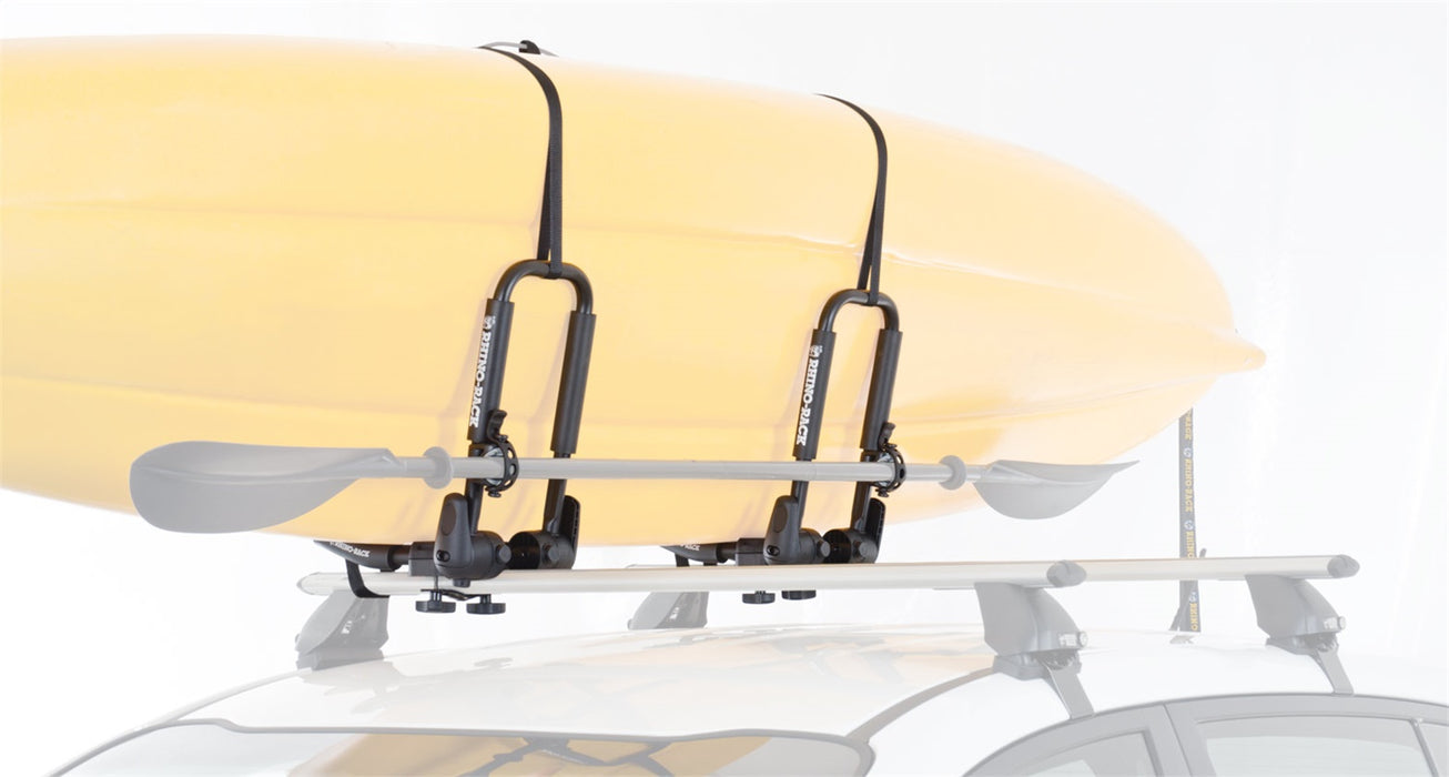 Rhino-Rack USA S512 Folding J Style Kayak Carrier; Incl. 4 Straps/Hardware; - Truck Part Superstore
