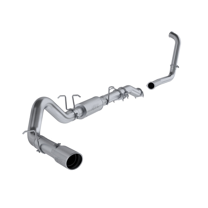 MBRP S6206AL 4 Inch Turbo Back Single Side Stock Cat Exit Aluminized Steel For 03-07 Ford F-250/350 6.0L Extended Cab/Crew Cab MBRP - Truck Part Superstore
