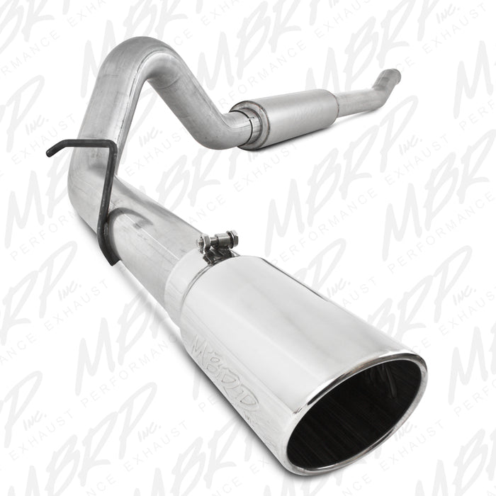 MBRP S6206AL 4 Inch Turbo Back Single Side Stock Cat Exit Aluminized Steel For 03-07 Ford F-250/350 6.0L Extended Cab/Crew Cab MBRP - Truck Part Superstore