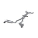 MBRP S7018409 Dual Cat Back Exhaust System Round Tips T409 Stainless Steel For 10-15 Chevrolet Camaro, V8 6.2L 6 Speed MBRP - Truck Part Superstore