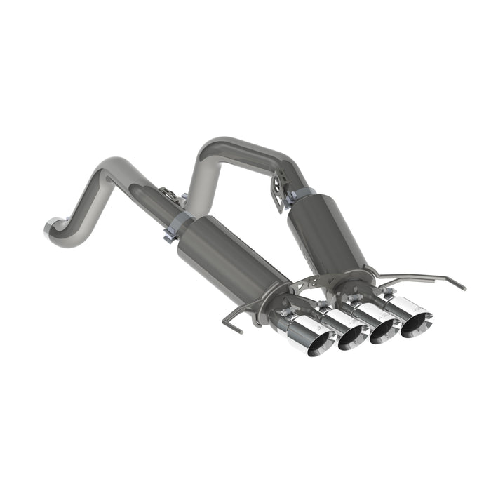 MBRP S7030304 3 Inch Dual Muffler Axle Back With Quad 4 Inch Dual Wall Tips For 14-19 Corvette T304 Stainless Steel MBRP - Truck Part Superstore