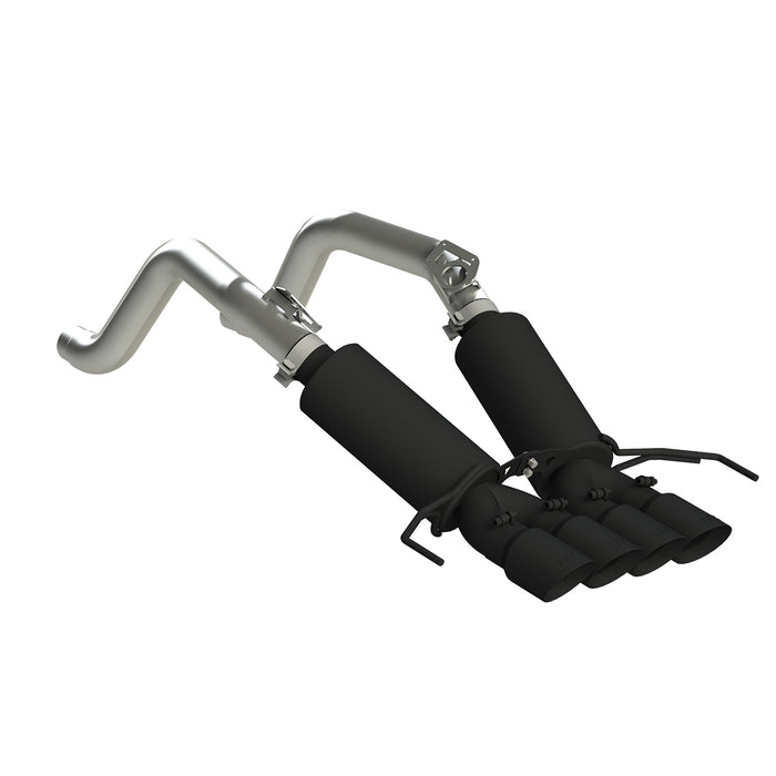 MBRP S7030BLK Corvette 3 Inch Axle Back Dual Rear With Quad Tips Black Series For 14-19 Chevrolet Corvette MBRP - Truck Part Superstore