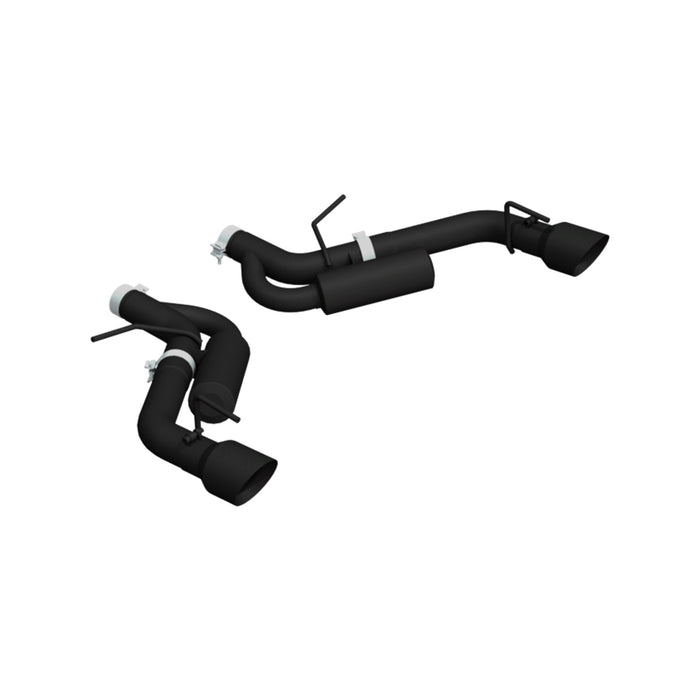 MBRP S7034BLK Chevrolet 3 Inch Dual Axle Back Black Series For 16-22 Chevrolet Camaro SS MBRP - Truck Part Superstore