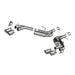 MBRP S7039304 Exhaust Pipe 2.5 Inch Dual Axle Back NPP For 16-22 Camaro V6 3.6L With Quad 4 Inch Dual Wall Tips T304 Stainless Steel MBRP - Truck Part Superstore