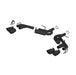 MBRP S7039BLK Exhaust Pipe 2.5 Inch Dual Axle Back NPP For 16-22 Camaro V6 3.6L With Quad 4 Inch Dual Wall Tips Black Coated MBRP - Truck Part Superstore