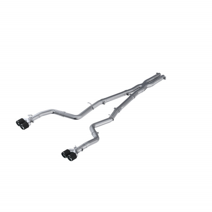 MBRP Exhaust S71163CF T304 Stainless Steel with Quad Carbon Fiber Tips. - Truck Part Superstore