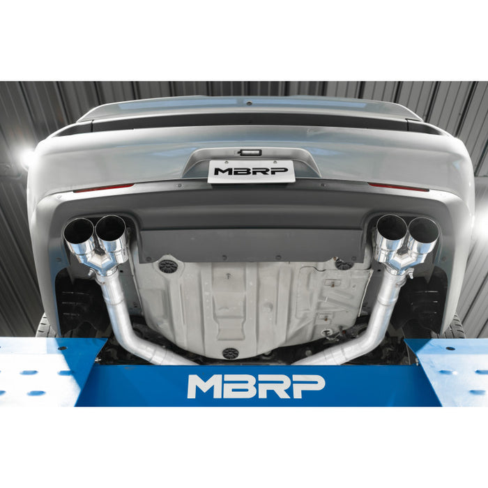 MBRP Exhaust S71163CF T304 Stainless Steel with Quad Carbon Fiber Tips. - Truck Part Superstore