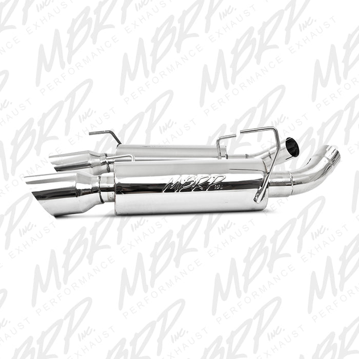 MBRP S7200304 Dual Mufflers Axle Back Split Rear T304 Stainless Steel For 05-10 Ford Mustang GT 4.6L MBRP - Truck Part Superstore