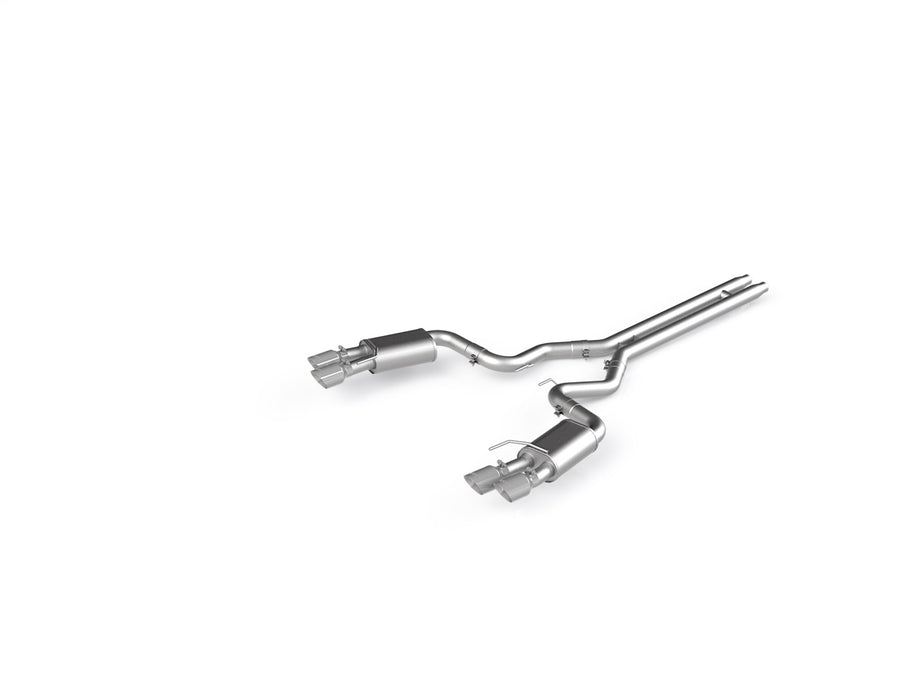 MBRP S7205AL 3 Inch Cat Back Exhaust System For 18-22 Ford Mustang GT 5.0L With Quad 4 Inch Dual Wall Tips Street Version Aluminized Steel MBRP - Truck Part Superstore
