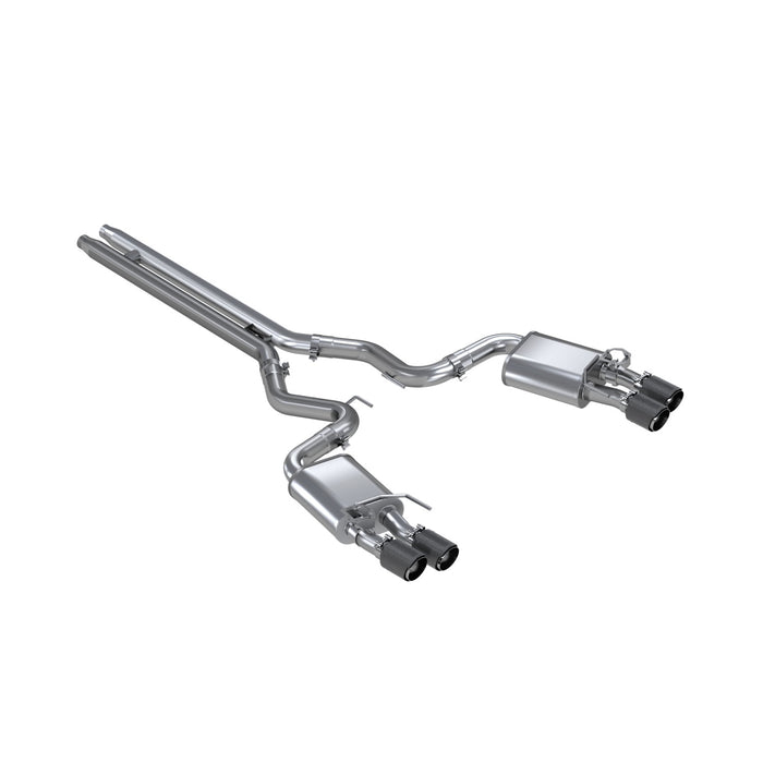 MBRP S72093CF Ford Mustang 5.0L MBRP 3 Inch Cat-Back Active Exhaust With Carbon Fiber Tips Pro Series For 18-22 Ford Mustang GT 5.0L MBRP - Truck Part Superstore