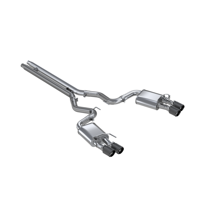 MBRP S72093CF Ford Mustang 5.0L MBRP 3 Inch Cat-Back Active Exhaust With Carbon Fiber Tips Pro Series For 18-22 Ford Mustang GT 5.0L MBRP - Truck Part Superstore