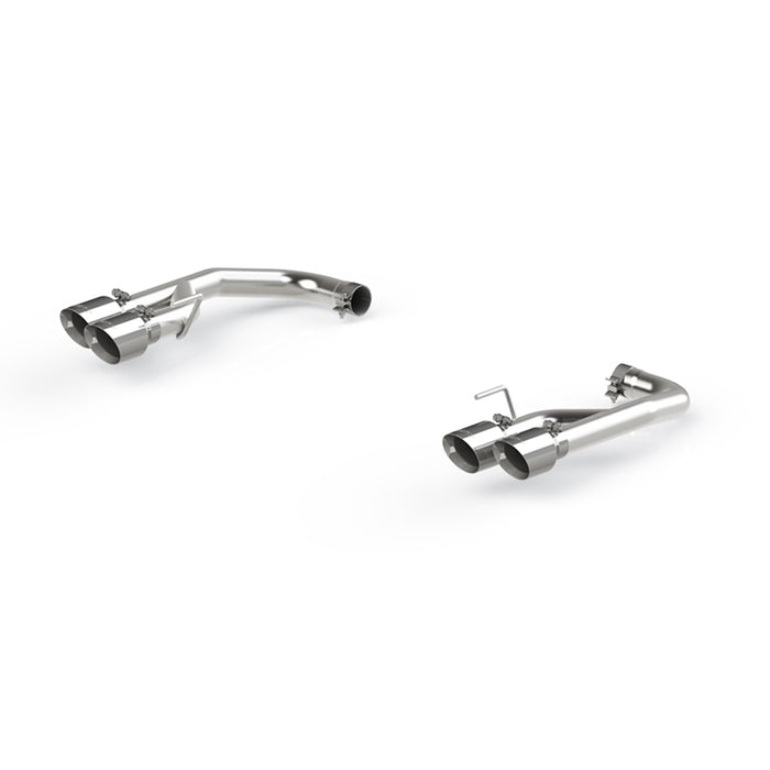 MBRP S7211304 Exhaust Pipe 2.5 Inch Axle Back With Quad 4 Inch Dual Wall Tips For 18-22 Ford Mustang GT 5.0L Non Active Exhaust T304 Stainless Steel MBRP - Truck Part Superstore
