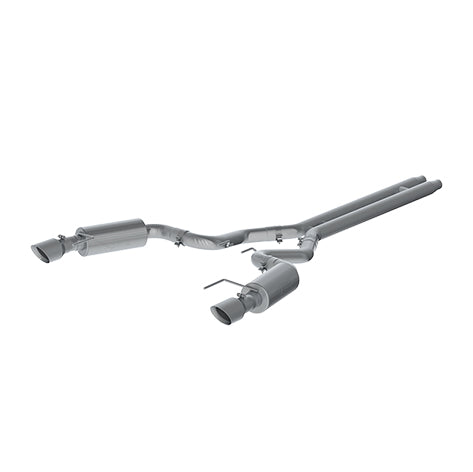 MBRP S7239409 3 Inch Cat Back Exhaust System For 15-17 Ford Mustang GT 5.0 Convertible Dual Split Rear Street Version 4.5 Inch Tips T409 Stainless Steel MBRP - Truck Part Superstore