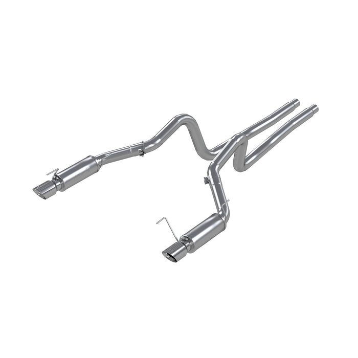 MBRP S7270409 Dual Mufflers Cat Back Exhaust System Dual Split Rear Race Version T409 Stainless Steel 4 Inch Tips For 05-09 Ford Mustang GT 4.6L 07-10 Ford Shelby GT500 MBRP - Truck Part Superstore