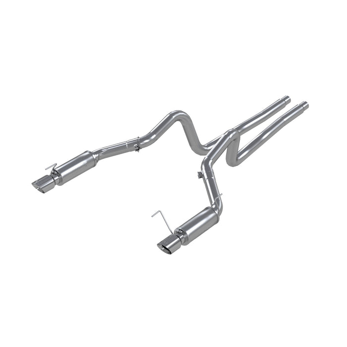 MBRP S7270409 Dual Mufflers Cat Back Exhaust System Dual Split Rear Race Version T409 Stainless Steel 4 Inch Tips For 05-09 Ford Mustang GT 4.6L 07-10 Ford Shelby GT500 MBRP - Truck Part Superstore