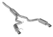 MBRP S7274AL 3 Inch Cat Back Exhaust System For 15-20 Ford Mustang 2.3 EcoBoost and 19-22 Ford Mustang 2.3L EcoBoost No Convertible Dual Split Rear Street Version 4.5 Inch Tips Aluminized Steel MBRP - Truck Part Superstore