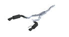 MBRP S7274BLK 3 Inch Cat Back Exhaust System For 15-22 Ford Mustang 2.3 EcoBoost and 19-22 Ford Mustang 2.3L EcoBoost No convertible Dual Split Rear Street Version 4.5 Inch Tips Black MBRP - Truck Part Superstore