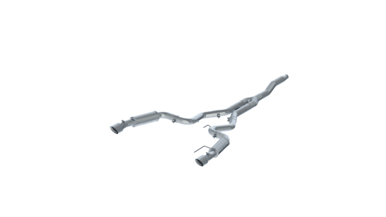 MBRP S7275409 3 Inch Cat Back Exhaust System For 15-22 Ford Mustang 2.3 EcoBoost Dual Split Rear Race Version 4.5 Inch Tips T409 Stainless Steel MBRP - Truck Part Superstore