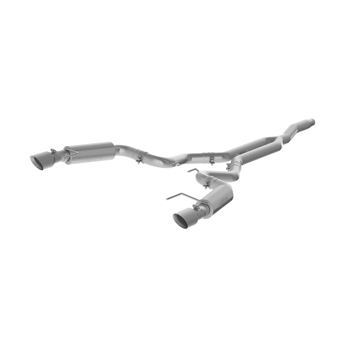 MBRP S7275409 3 Inch Cat Back Exhaust System For 15-22 Ford Mustang 2.3 EcoBoost Dual Split Rear Race Version 4.5 Inch Tips T409 Stainless Steel MBRP - Truck Part Superstore