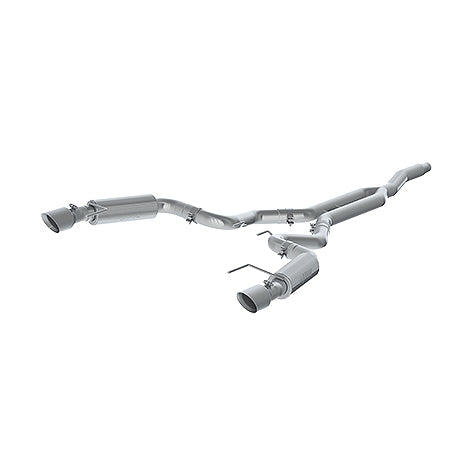 MBRP S7275AL 3 Inch Cat Back Exhaust System Dual Split Rear For 15-22 Ford Mustang 2.3 EcoBoost Race Version 4.5 Inch Tips Aluminized Steel MBRP - Truck Part Superstore