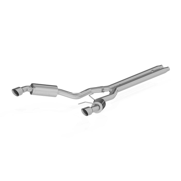 MBRP S7277AL 3 Inch Cat Back Exhaust System For 15-17 Ford Mustang GT 5.0 Coupe Dual Split Rear Street Version 4.5 Inch Tips Aluminized Steel MBRP - Truck Part Superstore