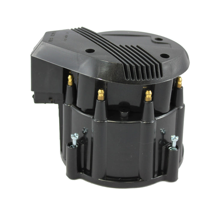 SpeedFx 3043BK HEI Super Cap; Bolt Down; HEI Style Posts; Black - Truck Part Superstore
