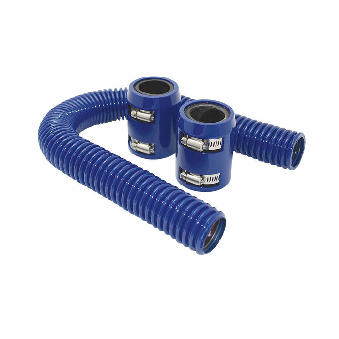 SpeedFx 6355 Blue Stainless Steel 1-5/8 In Dia 24 In Length Includes One Stainless Steel Hose - Truck Part Superstore