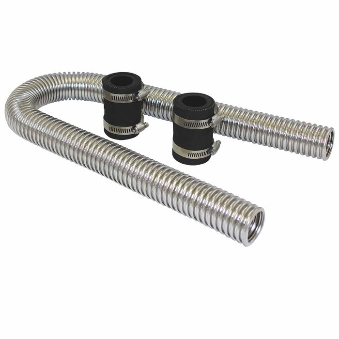 SpeedFx 6357 Stainless Steel 1-5/8 In Dia 36 In Length Includes One Stainless Steel Hose/ Two - Truck Part Superstore