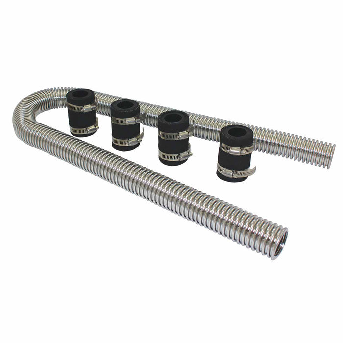 SpeedFx 6360 Stainless Steel 1-5/8 In Dia 48 In Length Includes One Stainless Steel Hose/ Two - Truck Part Superstore