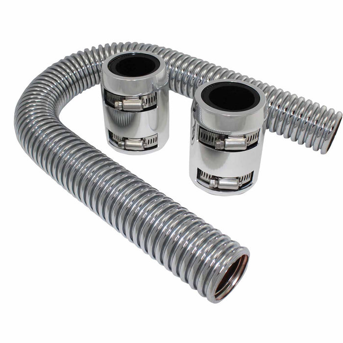 SpeedFx 7352 Pol Stainless Steel 1-5/8 In Dia 24 In Length Includes One Stainless Steel Hose/ - Truck Part Superstore
