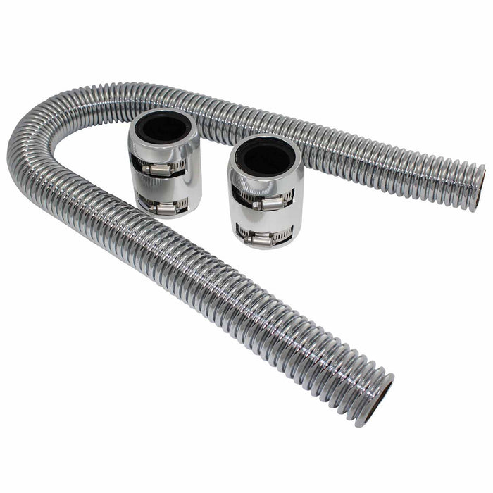 SpeedFx 7353 Pol Stainless Steel 1-5/8 In Dia 36 In Length Includes One Stainless Steel Hose/ - Truck Part Superstore