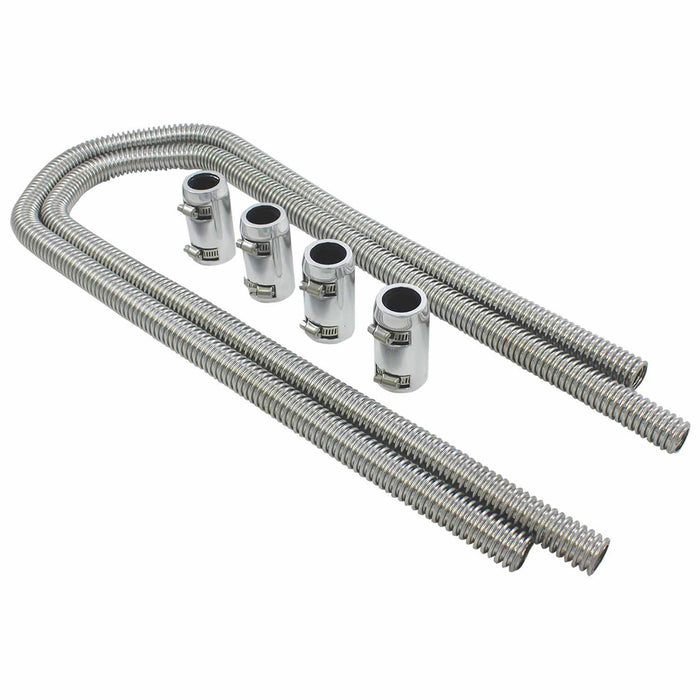 SpeedFx 7355 3/4 In Dia 44 In Length Pol Stainless Steel Includes Two Stainless Steel Hoses/ - Truck Part Superstore