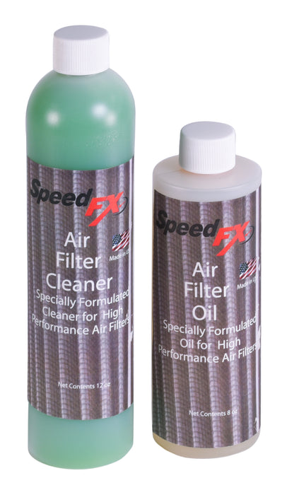 SpeedFx 472800 12 Ounce Bottle Cleaner; 8 Ounce Bottle Clear Oil - Truck Part Superstore