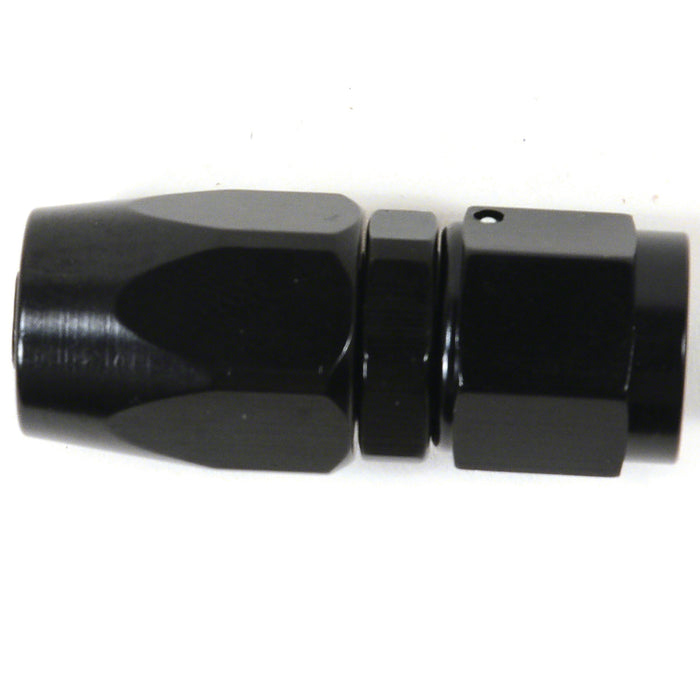 SpeedFx 511200BK Full Swivel; -12AN Hose; Straight; Anodized; Black; Aluminum; Single - Truck Part Superstore