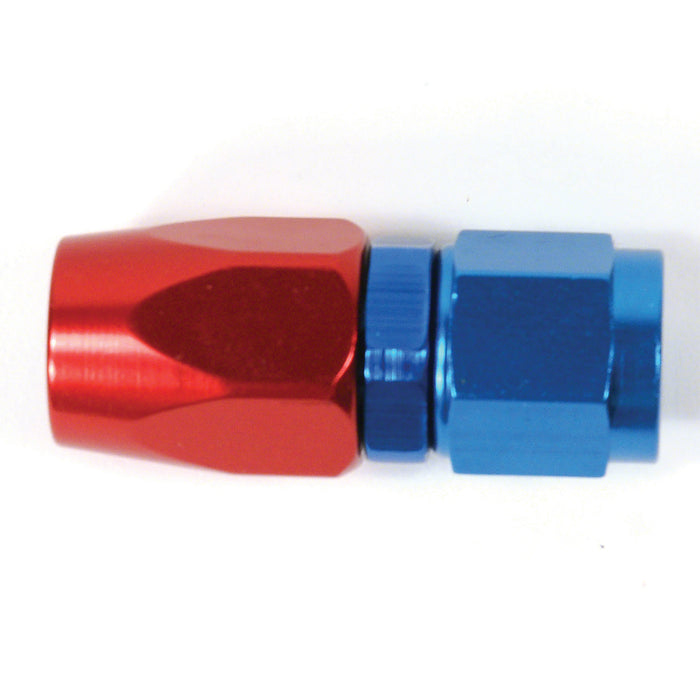 SpeedFx 511200 Full Swivel; -12AN Hose; Straight; Anodized; Red/ Blue; Aluminum; Single - Truck Part Superstore