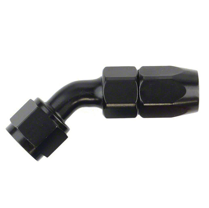 SpeedFx 510645BK Full Swivel; -6AN; 45 Degree; Anodized; Black; Aluminum; Single - Truck Part Superstore