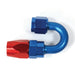 SpeedFx 520680 Full Swivel; -6AN Hose; 180 Degree; Anodized; Red/ Blue; Aluminum; Single - Truck Part Superstore