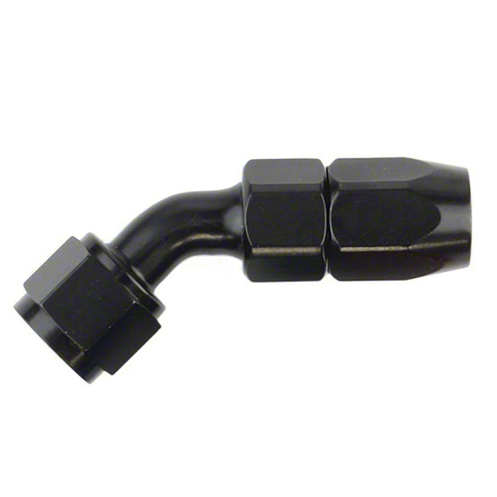 SpeedFx 510845BK Full Swivel; -8AN; 45 Degree; Anodized; Black; Aluminum; Single - Truck Part Superstore