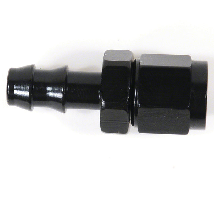 SpeedFx 520400BK Full Swivel; -4AN Hose; Straight; Anodized; Black; Aluminum; Single - Truck Part Superstore