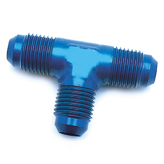 SpeedFx 560824BK 180 Degree Flare Tee; -8AN; Anodized; Black; Aluminum; Single - Truck Part Superstore