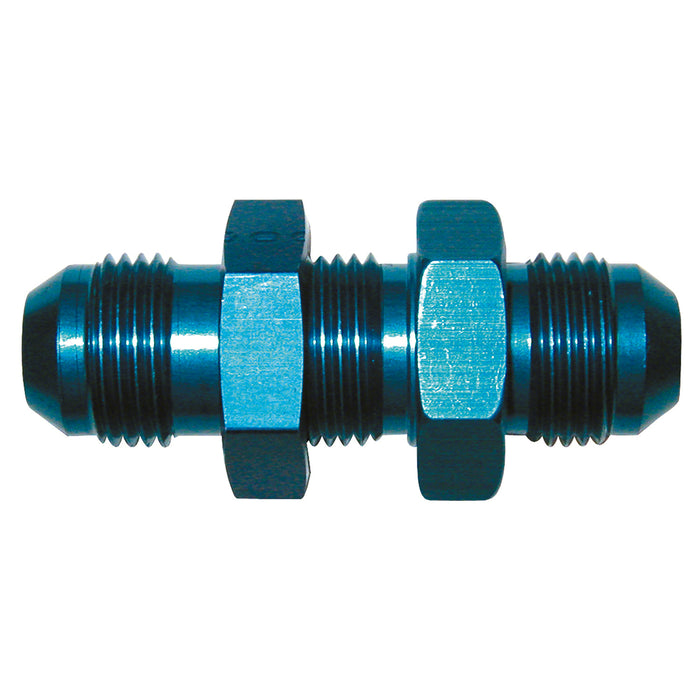 SpeedFx 560832BK Straight Bulkhead Flare; -8AN; Anodized; Black; Aluminum; Single - Truck Part Superstore