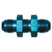 SpeedFx 560832BK Straight Bulkhead Flare; -8AN; Anodized; Black; Aluminum; Single - Truck Part Superstore