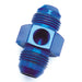SpeedFx 560668 -6AN Flare Union With 1/8 Inch NPTF Port; Anodized Aluminum; Blue; Single - Truck Part Superstore